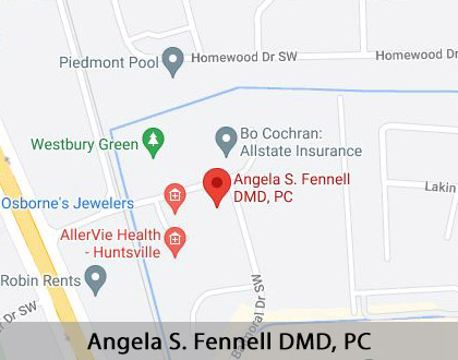 Map image for Family Dentist in Huntsville, AL